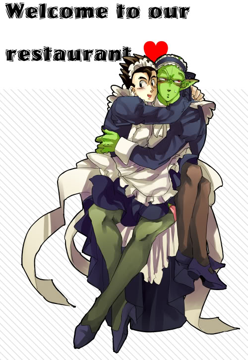 GohanxPiccolo,as maid