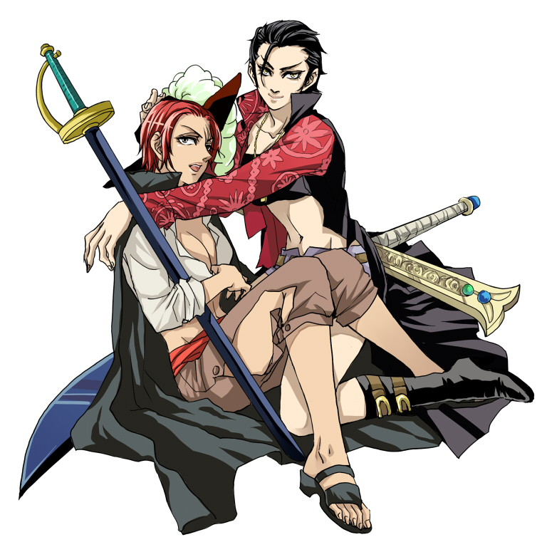 Femme Shanks and Femme Mihawk