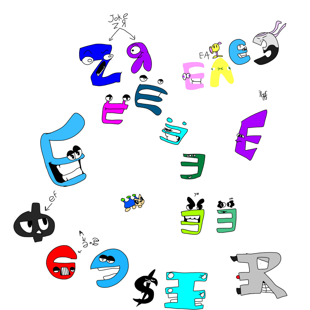 Ye (russian alphabet lore) by arturek22 on DeviantArt