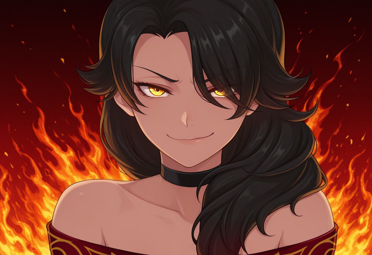 Evil Rwby RWBY - Cinder Fall - evil smile II by FishinwaterAI on DeviantArt