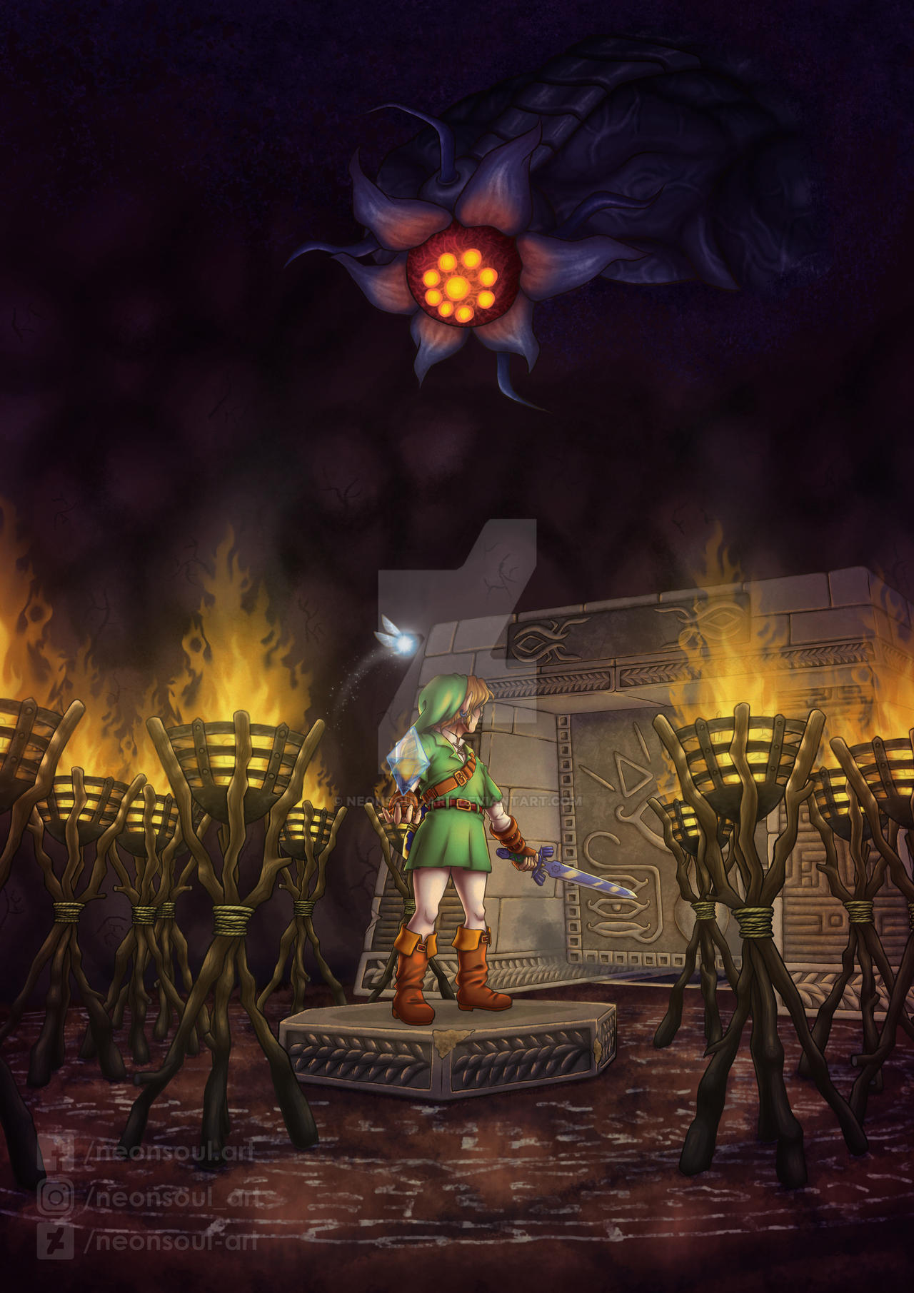OOT Shadow Temple entrance by NeonSoulArt on DeviantArt