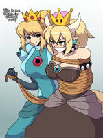 Bowsette tied up and humillated