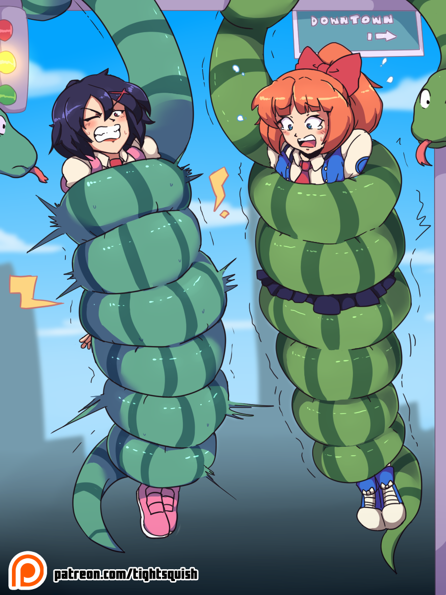 Snakes Squeeze River City Girls By Tightsquish On Deviantart Snakes Squeeze River City Girls By Tightsquish On Deviantart