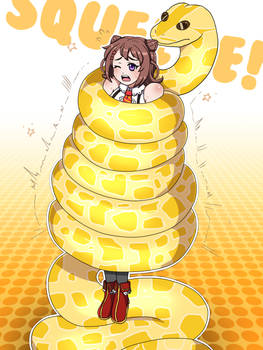 Snake squeeze Kasumi Toyama (Bang Dream)