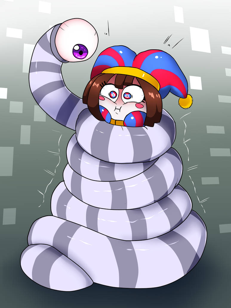 5N4K3 squeeze Pomni by TightSquish on DeviantArt