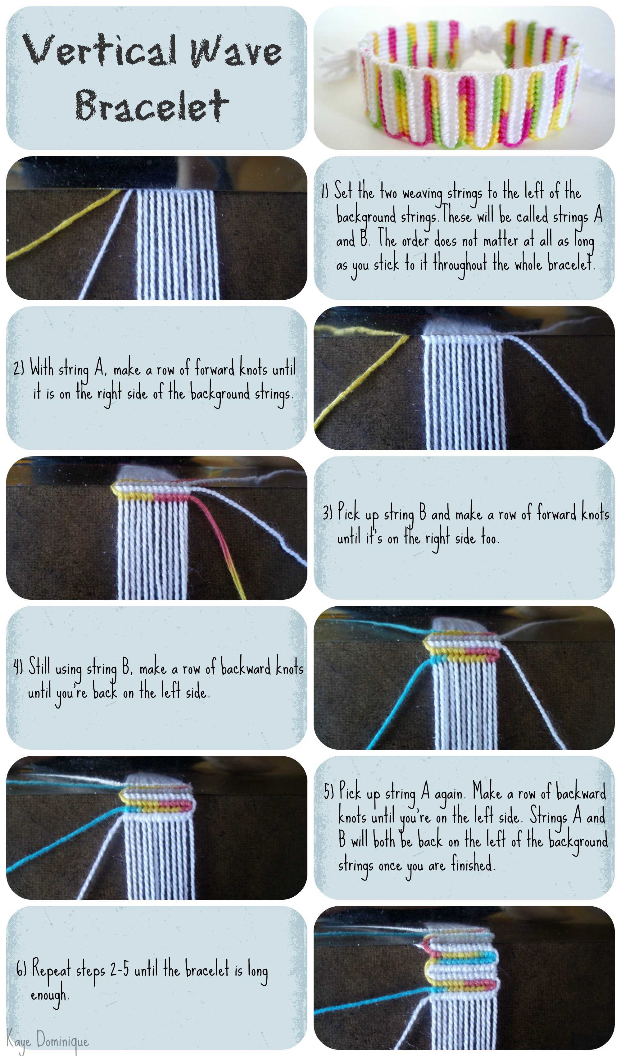 Vertical Wave Bracelet Tutorial