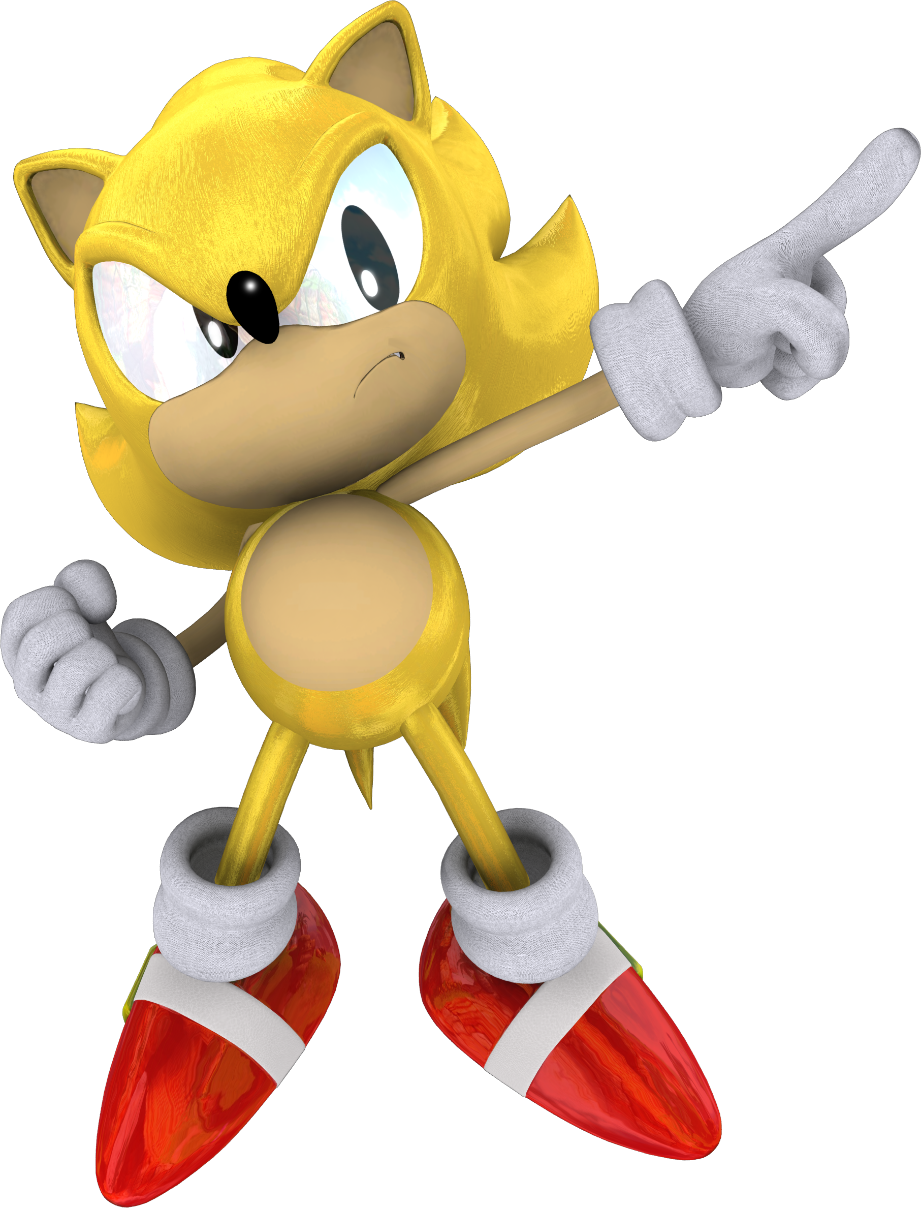 Classic Super Sonic - Sonic The Hedgehog Classic Super Sonic, HD Png  Download - vhv