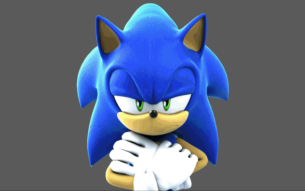 Sonic and other characters renders.
