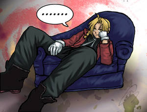 Full Metal Edward Elric bored