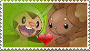 Chespin x Buneary stamp