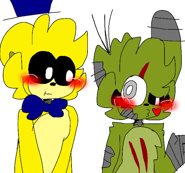 Golden Freddy x Springtrap (Female) request by 2CherrySakura2 on DeviantArt