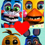 Toy Chica x Toy Bonnie Collage