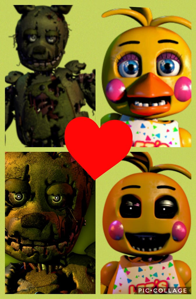 Toy Chica x Springtrap Collage by 2CherrySakura2 on DeviantArt