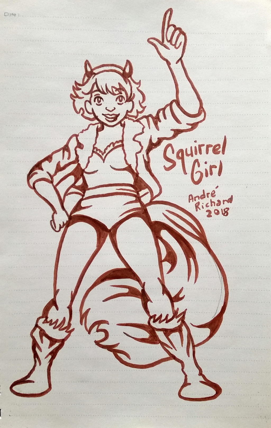 Squirrel Girl Doodle