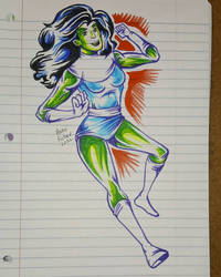 She Hulk Jennifer Walters doodle Marvel