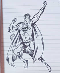 Superman doodle Clark Kent Justice League