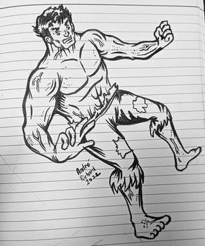 Incredible Hulk Marvel doodle Avengers