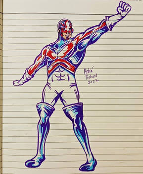 Captain Britain Excalibur doodle