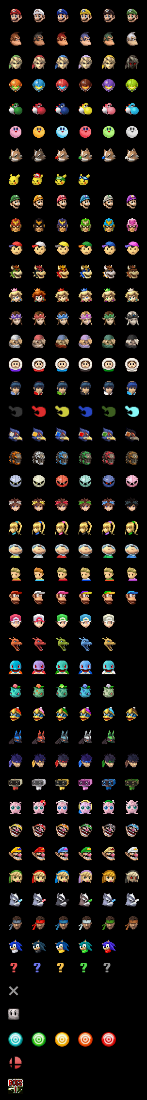 SSBB Character Stock Icons by Nintendofreak1O6 on DeviantArt