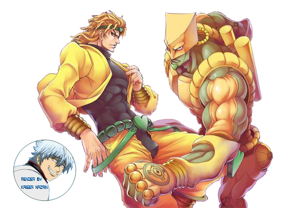 Download Dio Brando and his Stand, The World, in an intense pose