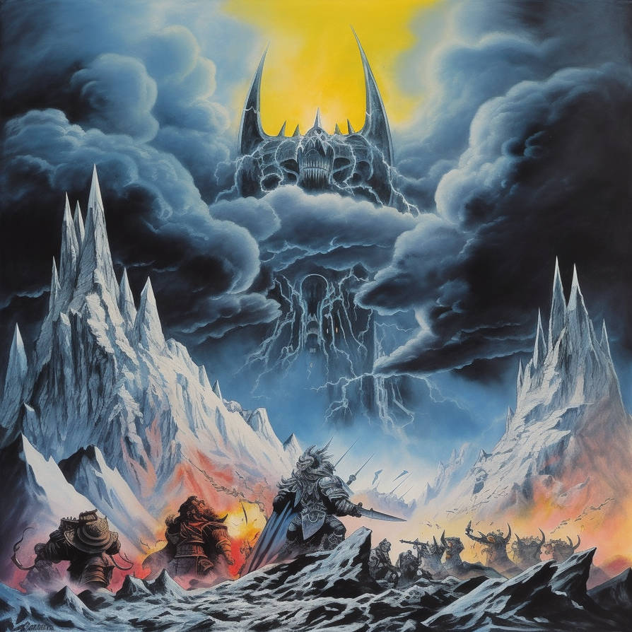 1980s styled drawing of dark fantasy by Reshini on DeviantArt