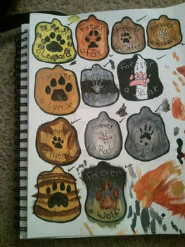 Paw Print Badges 2