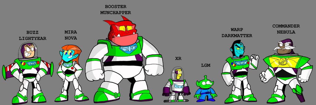 Buzz Lightyear Aus Star Command- Charaktere Fisher Price Imaginext