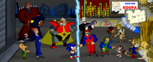Sonic Satam and Super Mario Bros Movie by JorDanGo