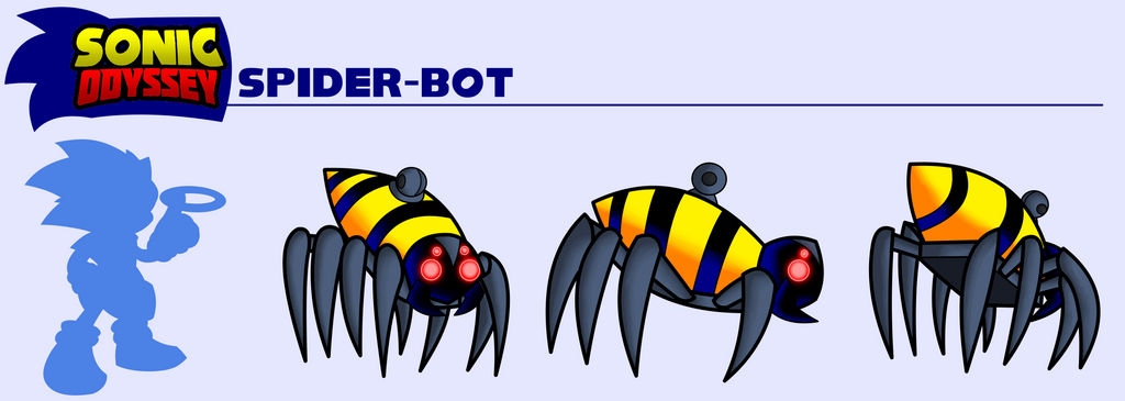 Custom Sonic Bot Sonic Odyssey- Spider-Bot Model Sheet by JorDanGo on DeviantArt
