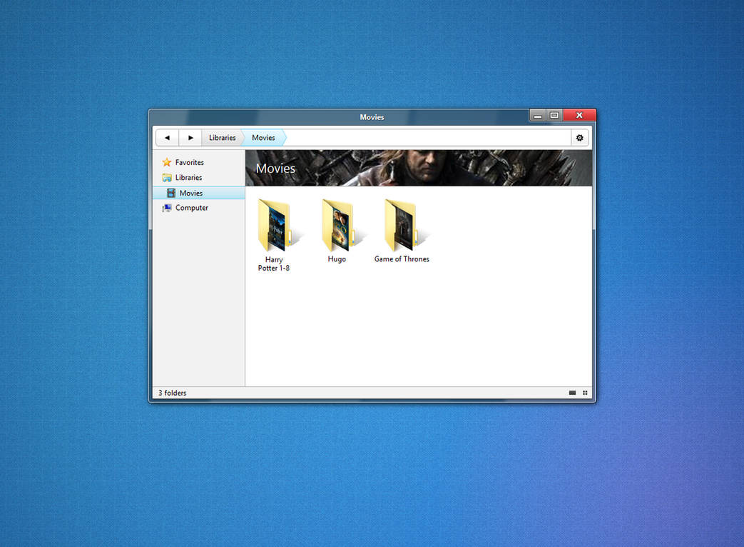 Windows Explorer | Libraries - UI by mattimeow on DeviantArt