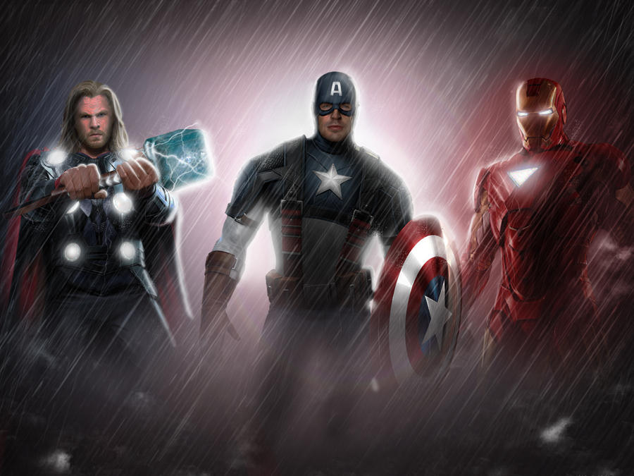 The Avengers by commando-kev The Avengers by commando-kev