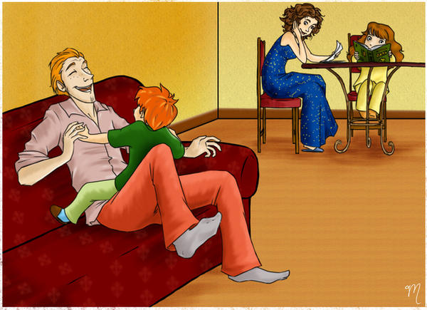 Happy Weasley Wizard Family by Kalamazia on DeviantArt