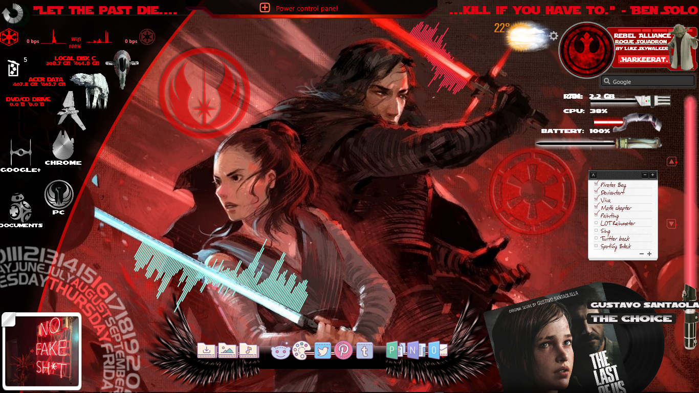 My Rainmeter Desktop By Harkeerat16 On Deviantart