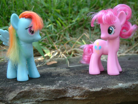 rainbow and pinkie :D