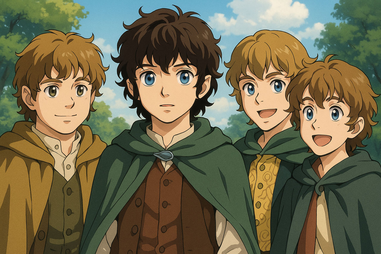 The four hobbits by arthur1543 on DeviantArt