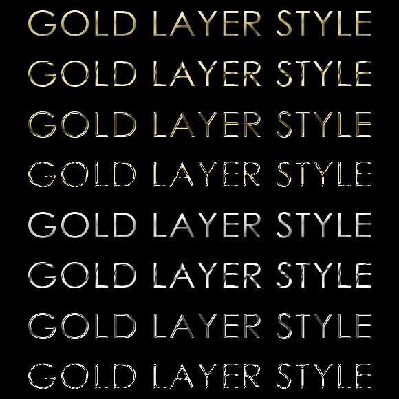Deviantart Layer Style Golden Gold and Silver Layer Styles by emperorwarion on DeviantArt