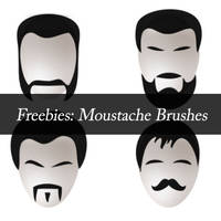 Mustache and beard brushes