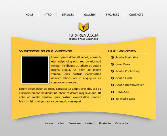 Free web template