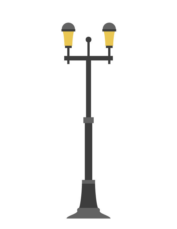 Create a lamp post vector using illustrator in les by emperorwarion on ...