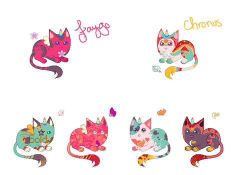 Unicat Adoptables: Faygo x Chronus [Closed]