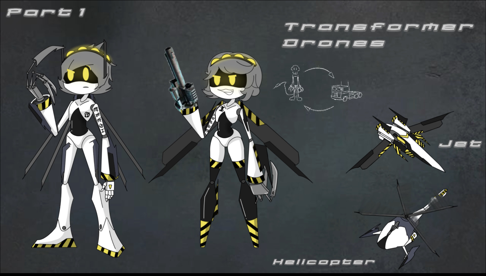 Transformer drones by 1murderartist on DeviantArt