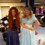 Merida and Cinderella cosplay