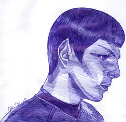 Zachary Quinto as Spock by NoAngelHonestly