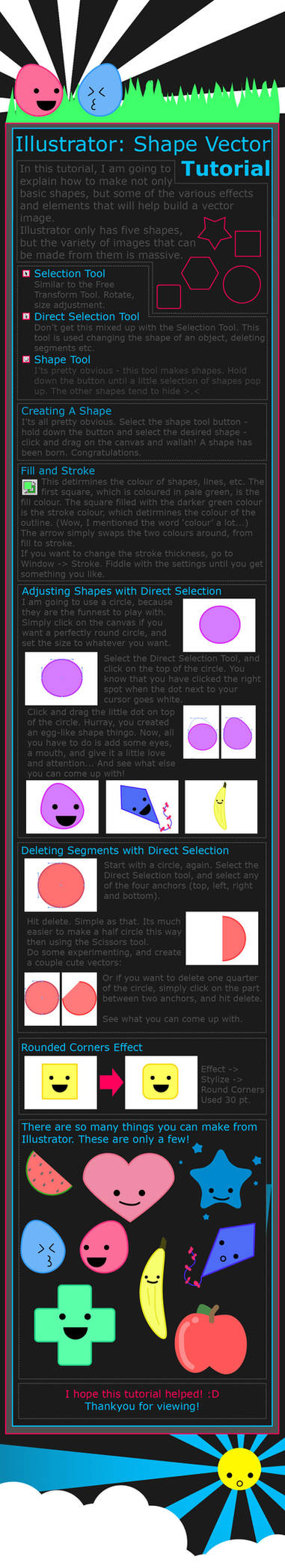 Vector Character Using Shape Shape Vector Tutorial by EmoFantasy on DeviantArt