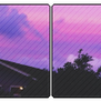 purple sunset divider . f2u