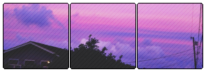 purple sunset divider . f2u by pastel-meme