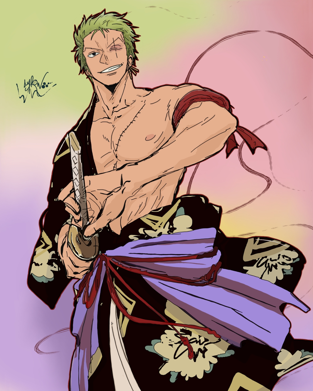 Roronoa Zoro (Fanart) : r/OnePiece