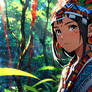 Anacaona the Aztec girl