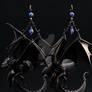 Moon Dragon Gothic Earrings- Downloable Stock