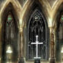 Gothic Church Alter - Premade Background Stock